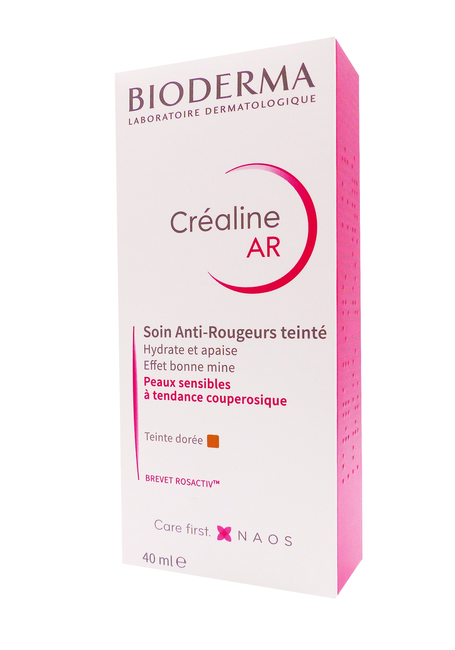 BIODERMA CREALINE AR SOIN ANTI-ROUGEURS TEINTE DOREE 40ML 1 bioderma créaline ar soin anti rougeur teinté 40 ml