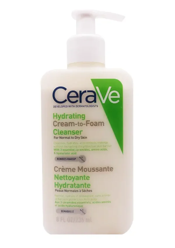 cerave creme moussante nettoyante hydratante 236ml