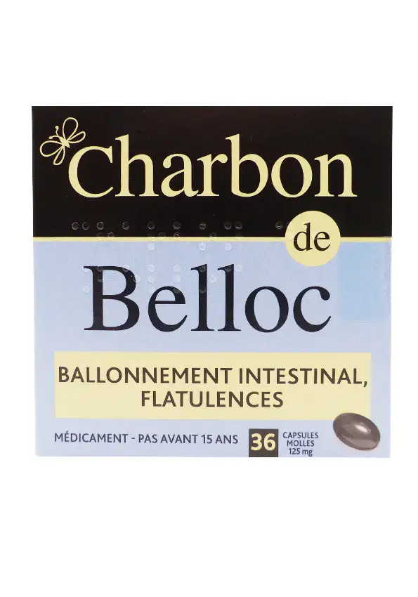 charbon de belloc 36 capsules molles