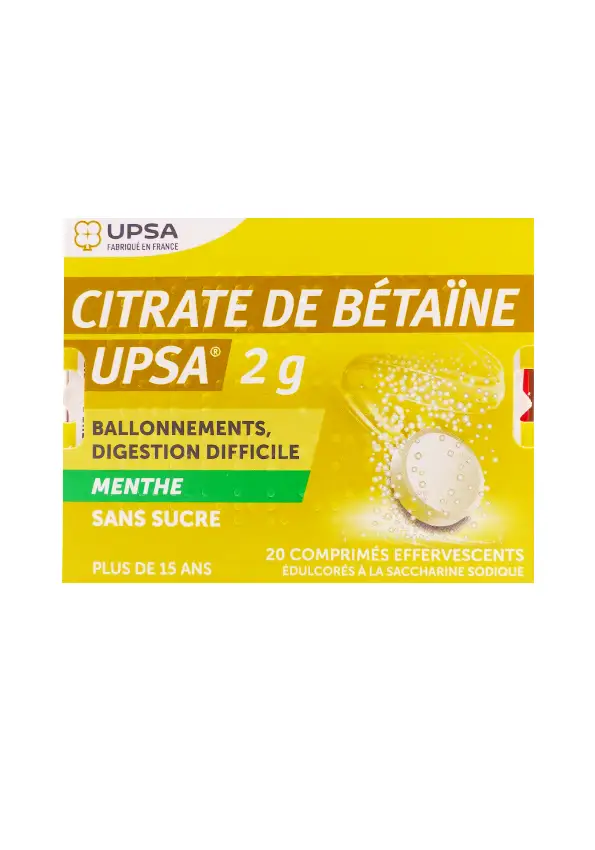 citrate de bétaine 2g menthe sans sucre