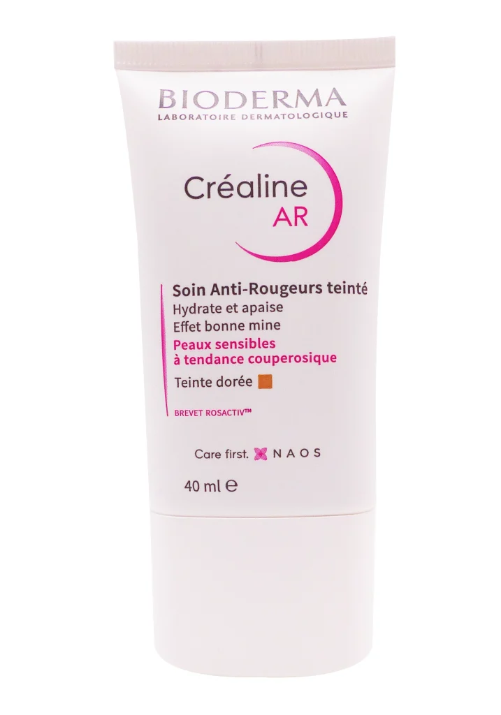 BIODERMA CREALINE AR SOIN ANTI-ROUGEURS TEINTE DOREE 40ML 3 crealine ar teinte tube