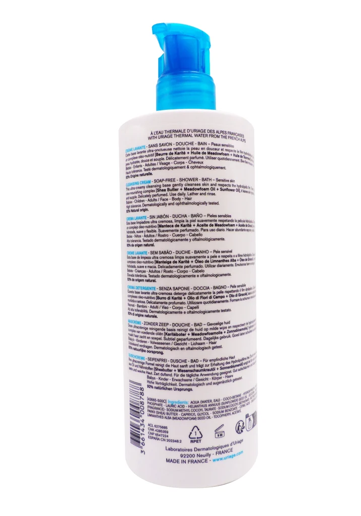 URIAGE CREME LAVANTE 500ML 3 creme lavante dos uriage