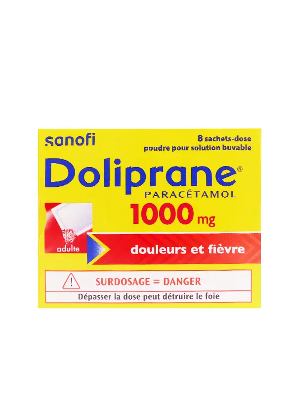 Doliprane 1000mg 8 sachets