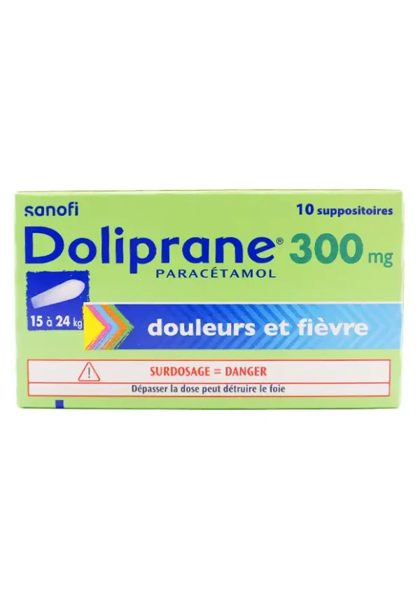 doliprane 300 mg 10 suppositoires sanofi