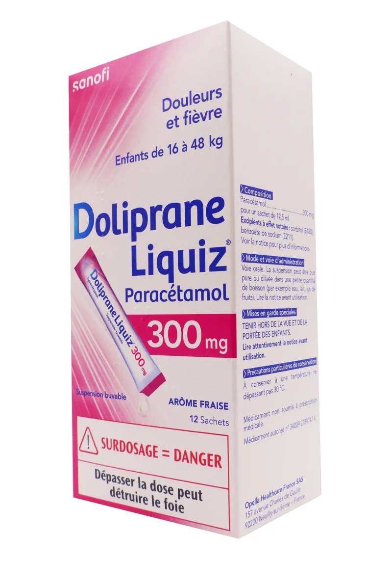 doliprane liquiz 300 mg