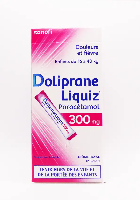 Doliprane liquiz paracétamol 300mg 12 sachets