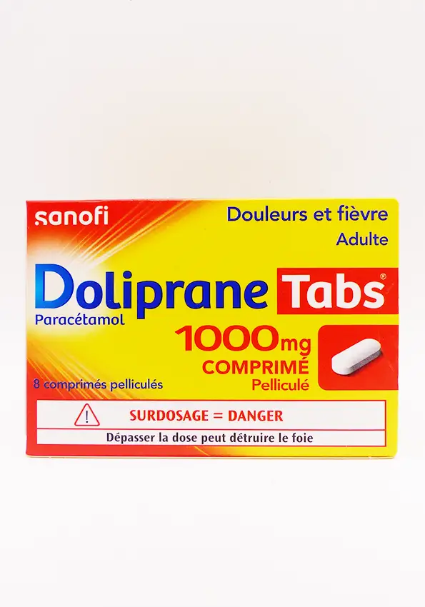 Dolipranetabs 1000mg 8 comprimés pelliculés