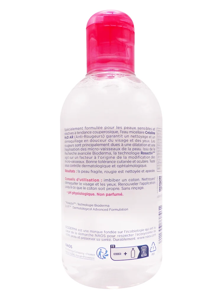 BIODERMA CREALINE H2O AR EAU MICELLAIRE 250 ML 3 dos crealine ar