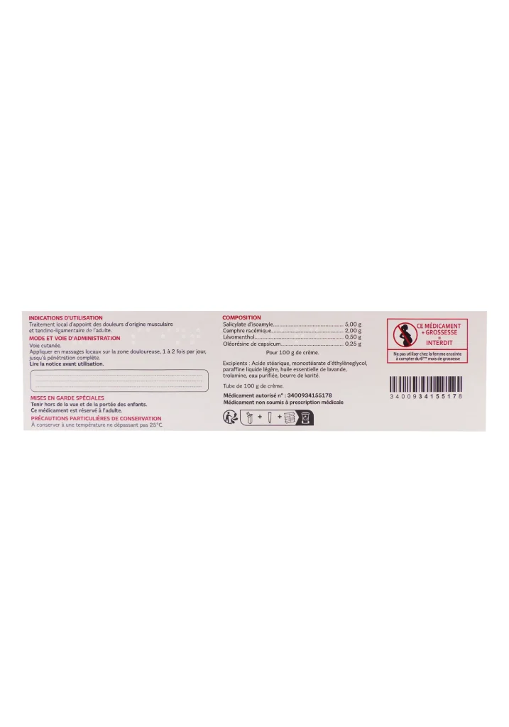 Baume Saint Bernard 100 g : chauffant pour les douleurs musculaires et articulaires 3 dos creme