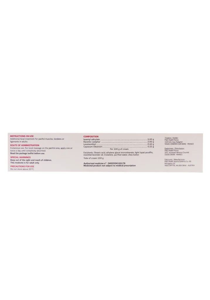 Baume Saint Bernard 100 g : chauffant pour les douleurs musculaires et articulaires 4 dos creme2