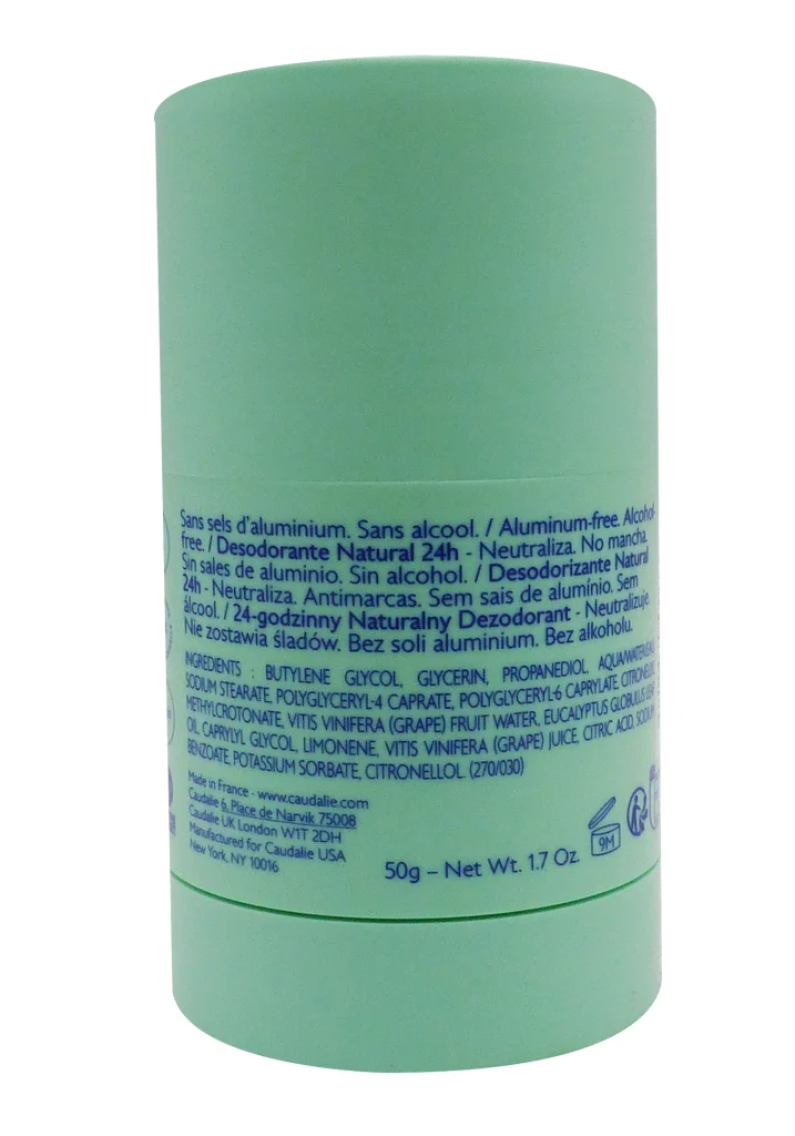 CAUDALIE VINOFRESH DEODORANT NATUREL 24H, 50G 3 dos deo caudalie 1 1