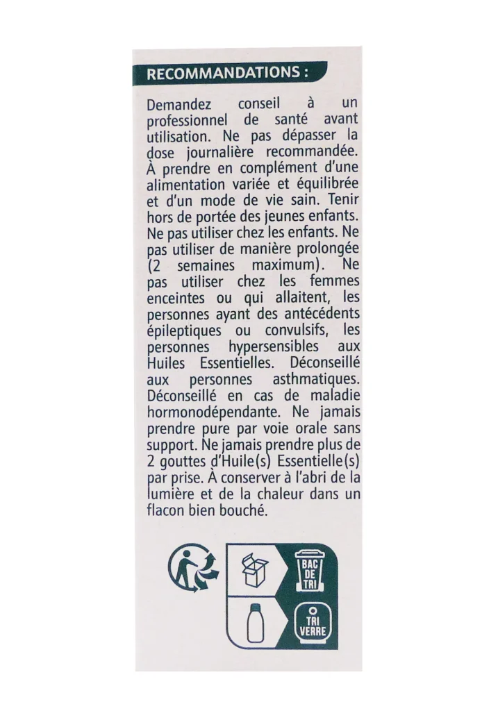 PHYTOSUN ARÔMS HUILE ESSENTIELLE NIAOULI BIO 10ML 4 dos huile essentielle packaging 1