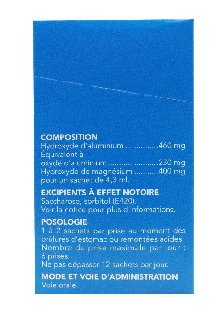 MAALOX MAUX D'ESTOMAC 20 STICKS CITRON 3 dos maalox