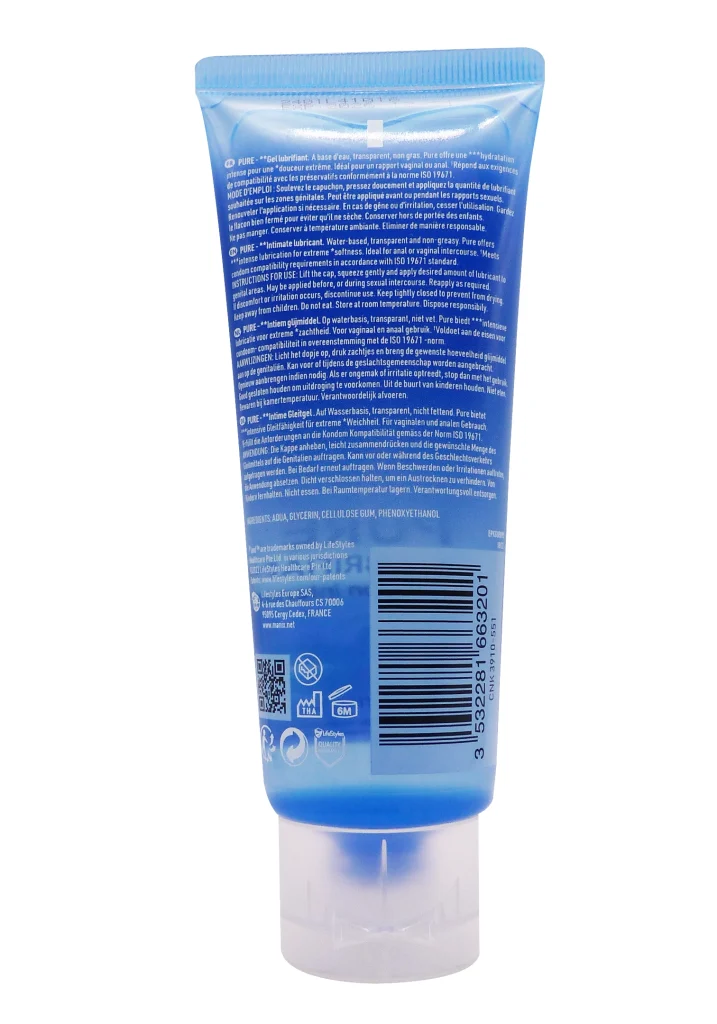 MANIX PURE GEL LUBRIFIANT INTIME 80ML 3 dos manix gel