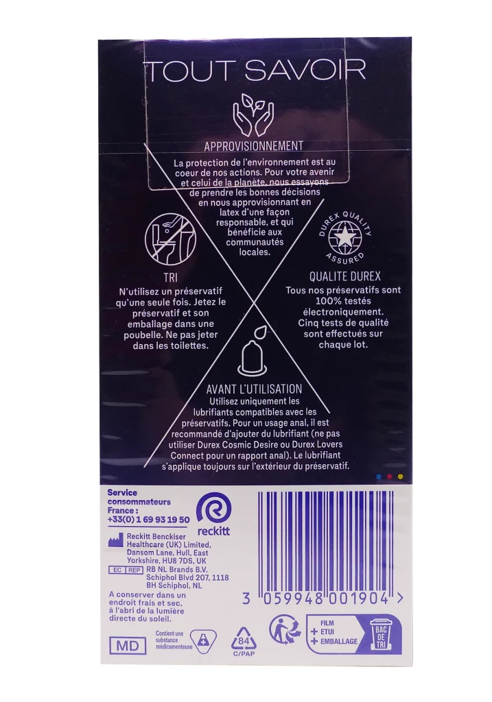 DUREX PERFORMANCE BOOSTER PRESERVATIFS 10 UNITES 3 dos preservatifs 1 1