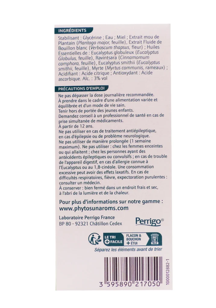 PHYTOSUN ARÔMS SIROP BRONCHES 150ML 3 dos sirop
