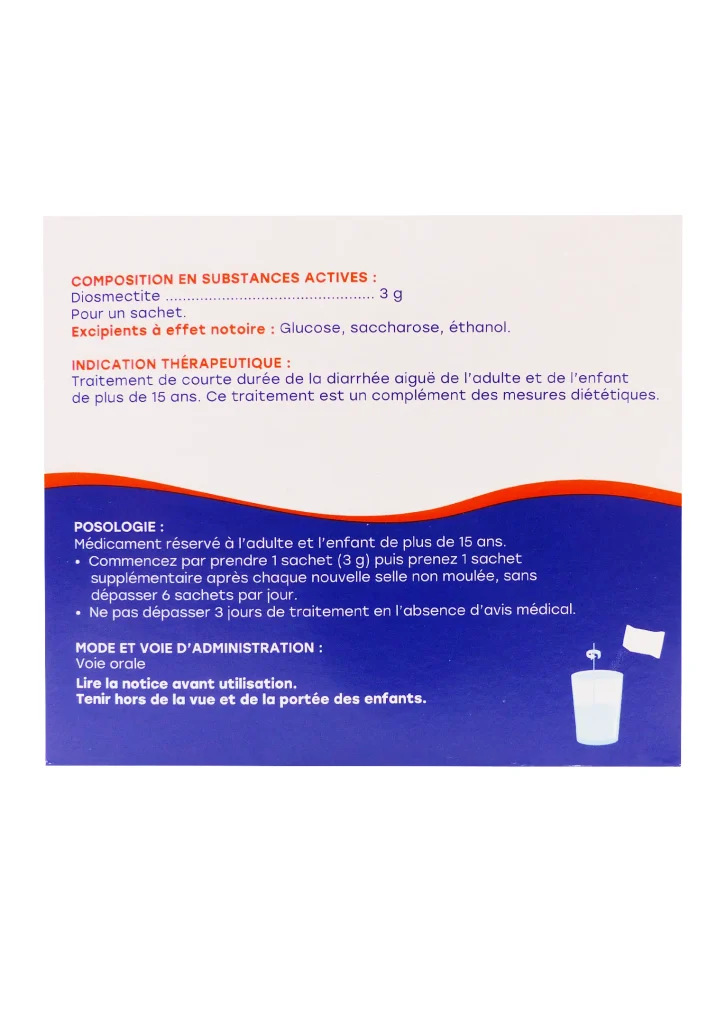 SMECTALIA ORANGE-VANILLE 18 SACHETS 4 dos smectalia orange