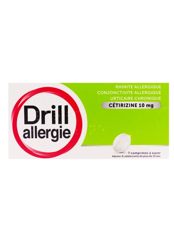 drill allergie cétirizine