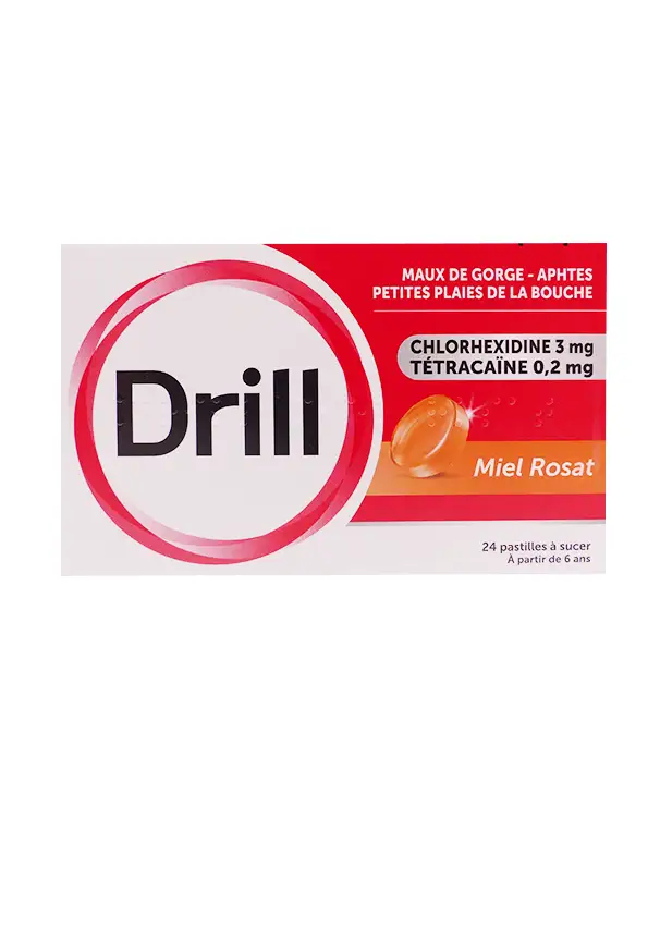 Drill miel rosat 24 pastilles