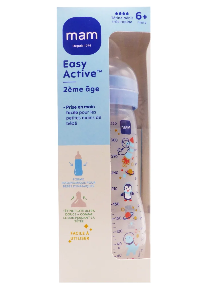 easy active mam 21eme age motif espace tetine debit tres rapide