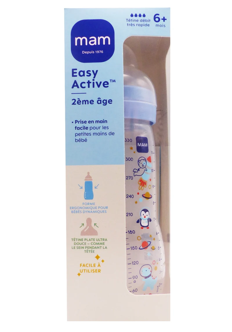 easy active mam 21eme age motif espace tétine débit tres rapide mam