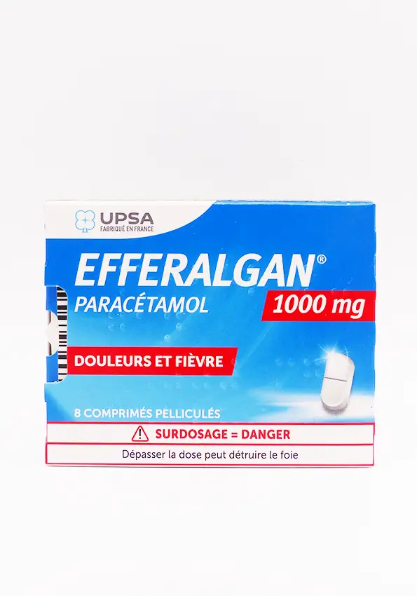 Efferalgan paracétamol 1000mg 8 comprimés pelliculés