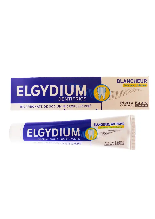 elgydium dentifrice blancheur citron