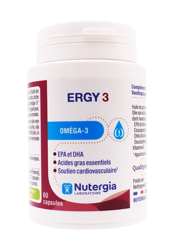 ergy 3 60 capsules Nutergia