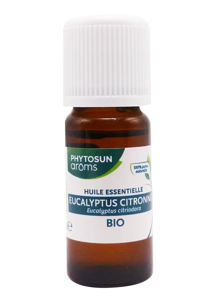 PHYTOSUN ARÔMS HUILE ESSENTIELLE EUCALYPTUS CITRONNE BIO 10ML 3 eucalyptus citronne bio