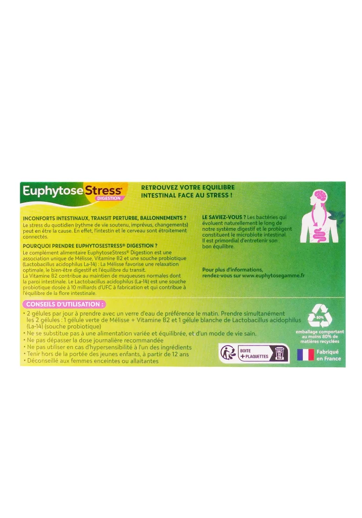 euphytose stress digestion dos