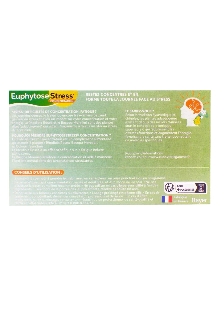 euphytose stress dos