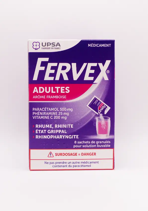 Fervex adultes framboise 8 sachets