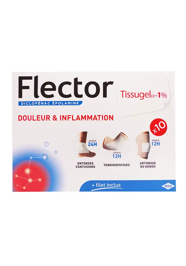 flector tissugel 1% 10 emplâtres