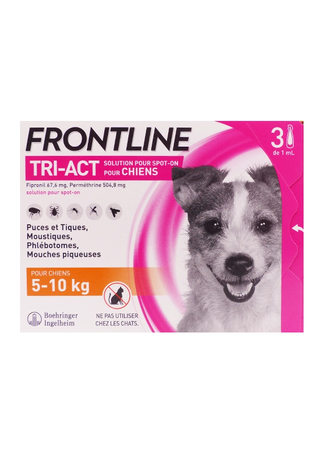 frontline tri act chiens 5-10 kg