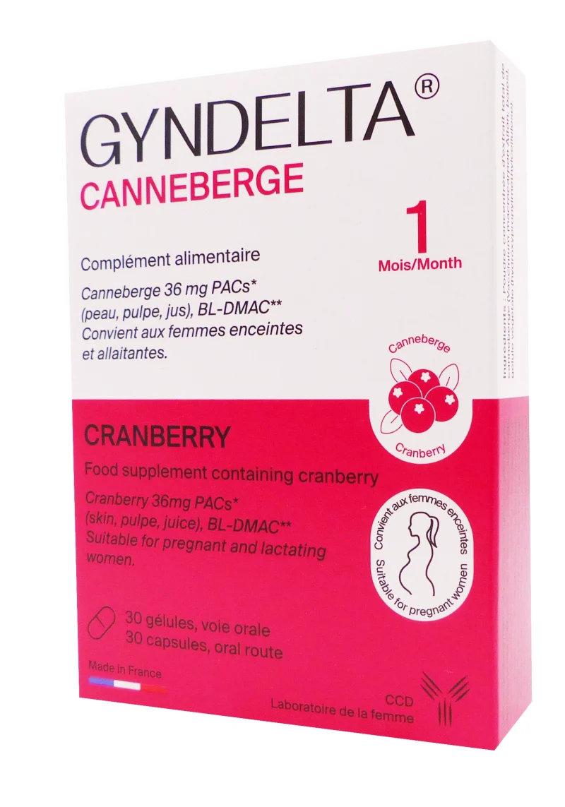 gyndelta canneberge 30 gélules