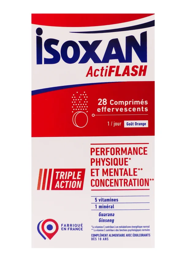 isoxan actiflash 28 comprimés effervescents