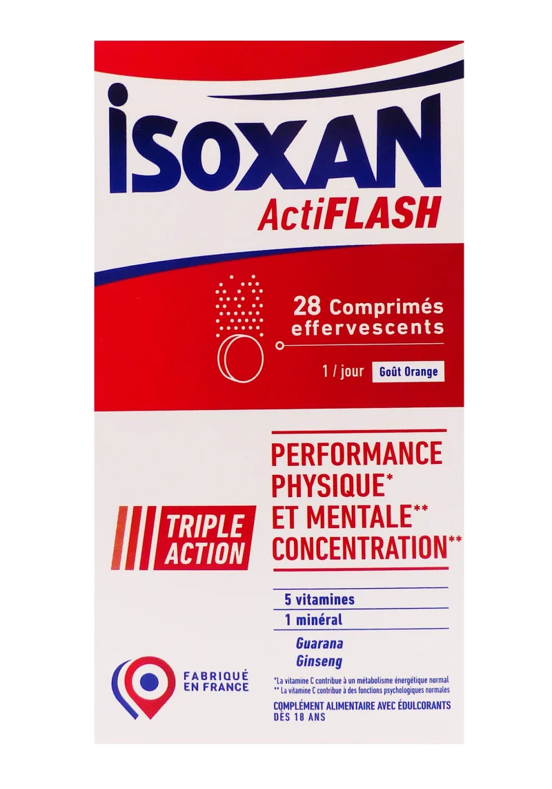 isoxan actiflash 28 comprimés effervescents