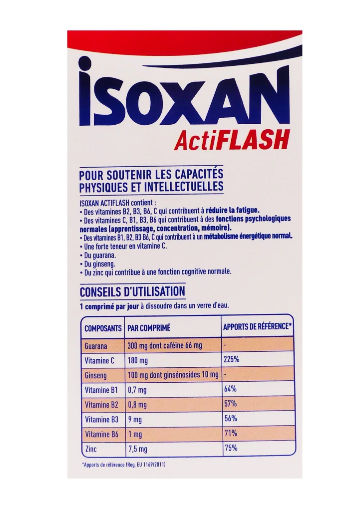 isoxan actiflash dos
