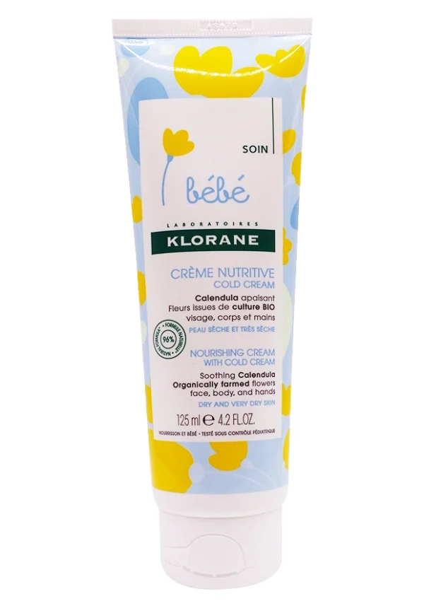klorane bébé creme nutritive 125 ml