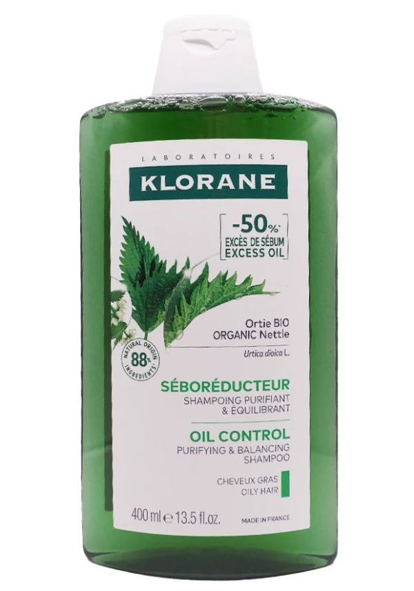 klorane shampooing seboreducteur a l'ortie bio 400 ml