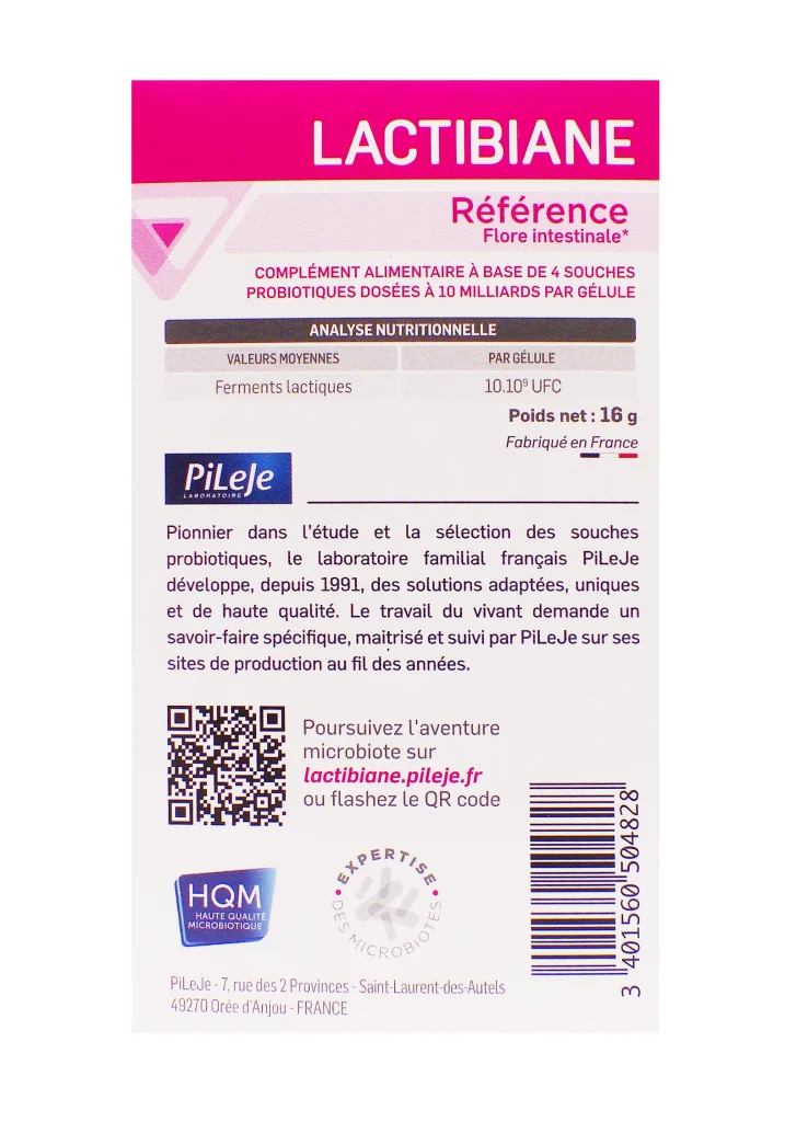 lactibiane reference dos pileje