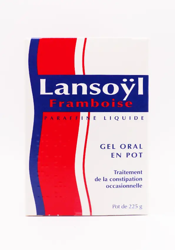 Lansoyl Framboise paraffine liquide gel oral 225g