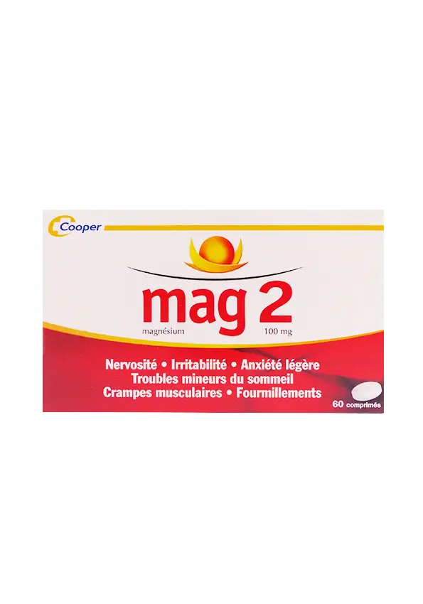 mag 2 magnésium 100mg 60 comprimés