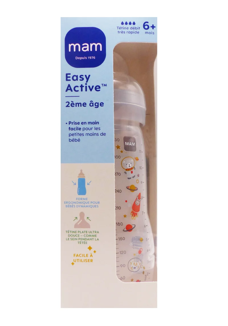 mam easy active 2eme age motif espace taupe
