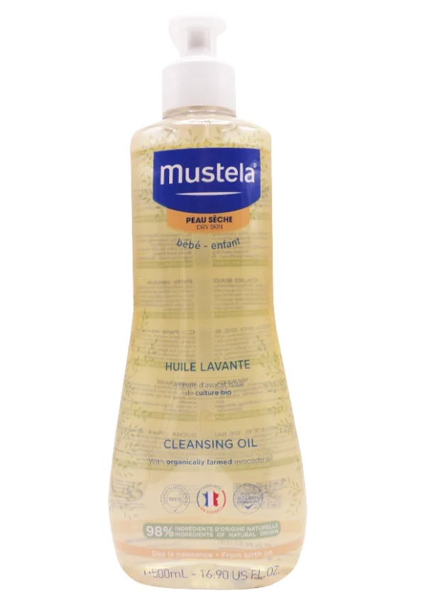 mustela peau sèche huile lavante 500 ml