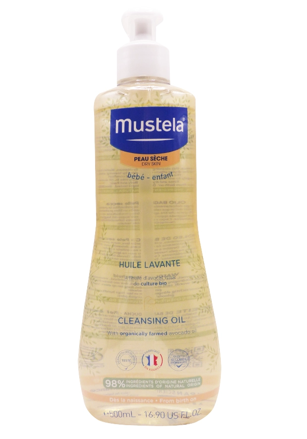 mustela peau sèche huile lavante 500 ml