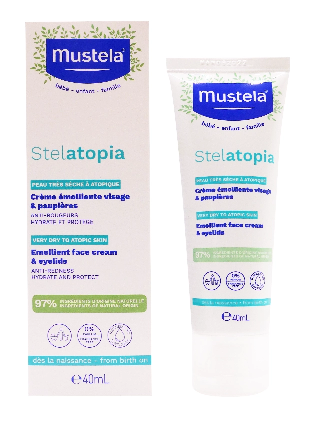 MUSTELA STELATOPIA CREME EMOLLIENTE VISAGE 40ML 7 mustela stelatopia creme 40 ml
