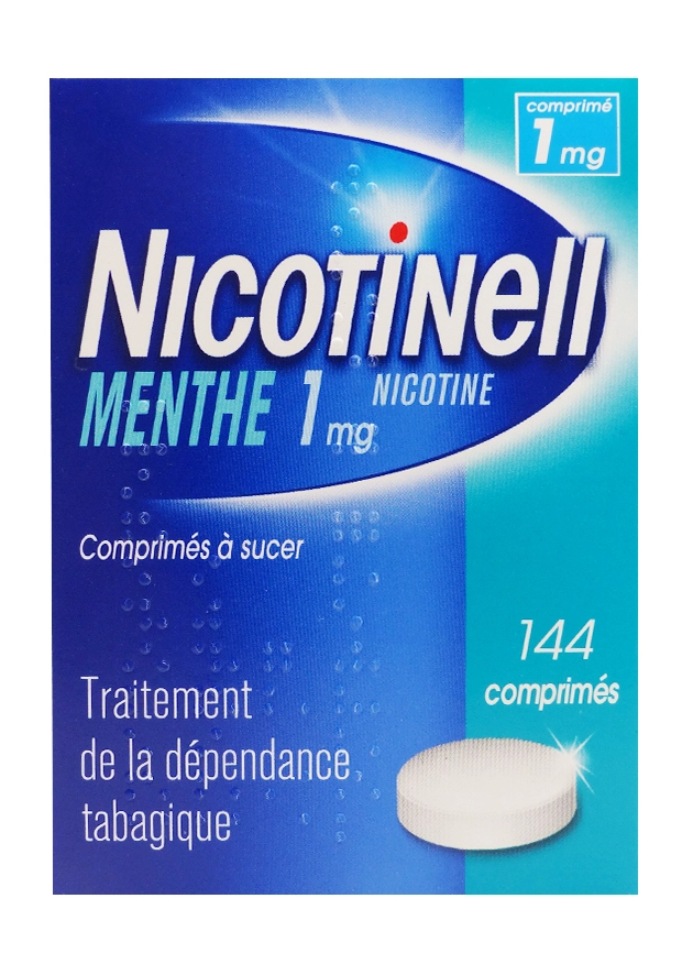 NICOTINELL 1MG MENTHE SANS SUCRE 144 COMPRIMES A SUCER 2 nicotinell 1 mg 144 comprimés