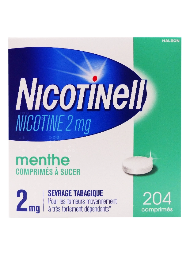 NICOTINELL 2MG MENTHE 204 COMPRIMES A SUCER 8 nicotinell 2 mg 204 comprimés