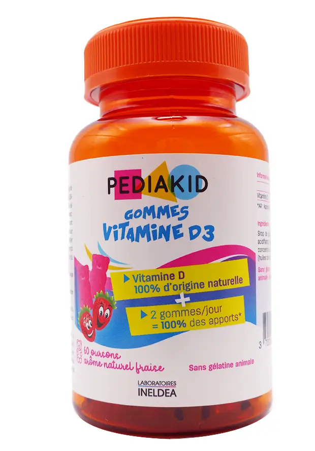 pédiakid 60 gommes vitamine D3